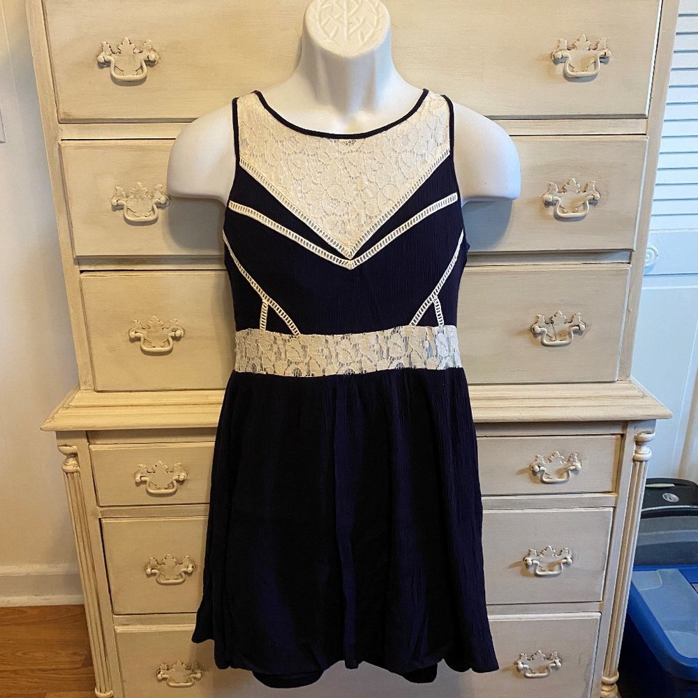 Ya Dress small navy blue.